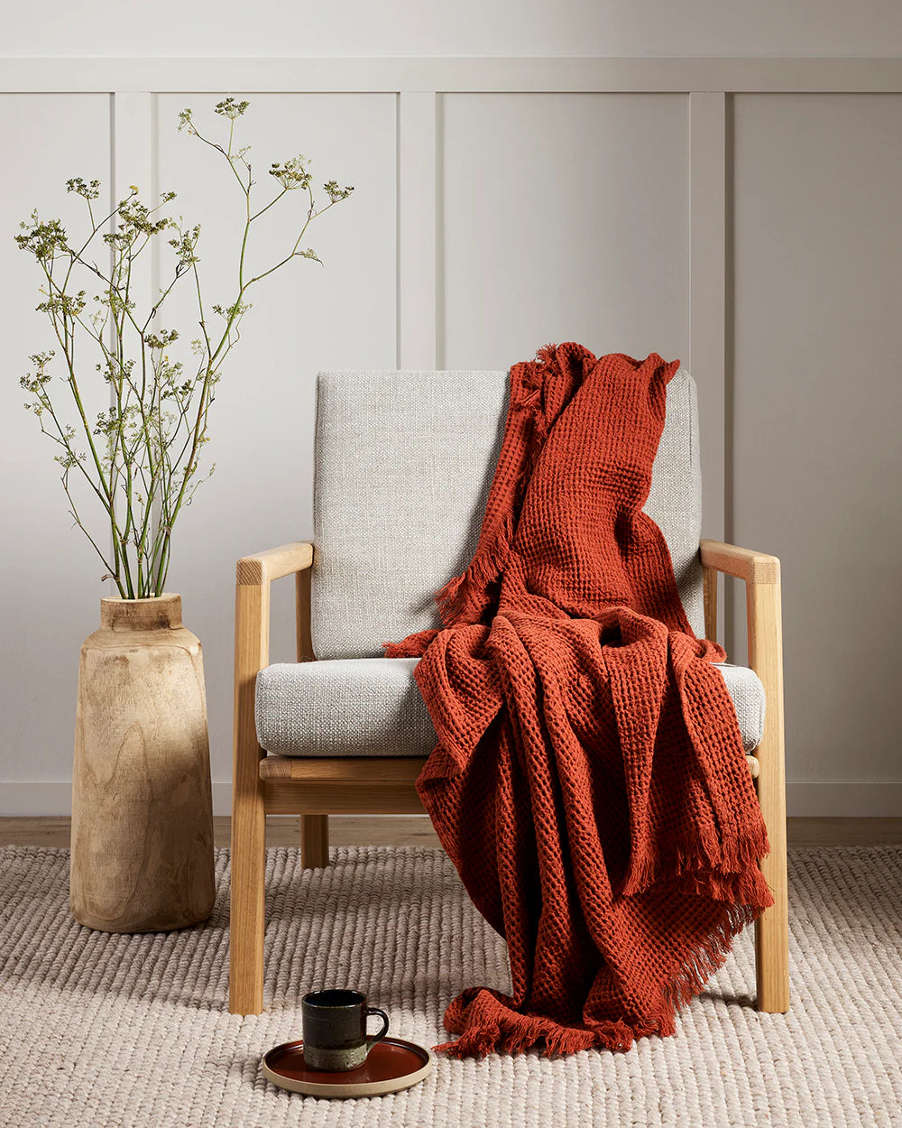 Celine Throw- Brick