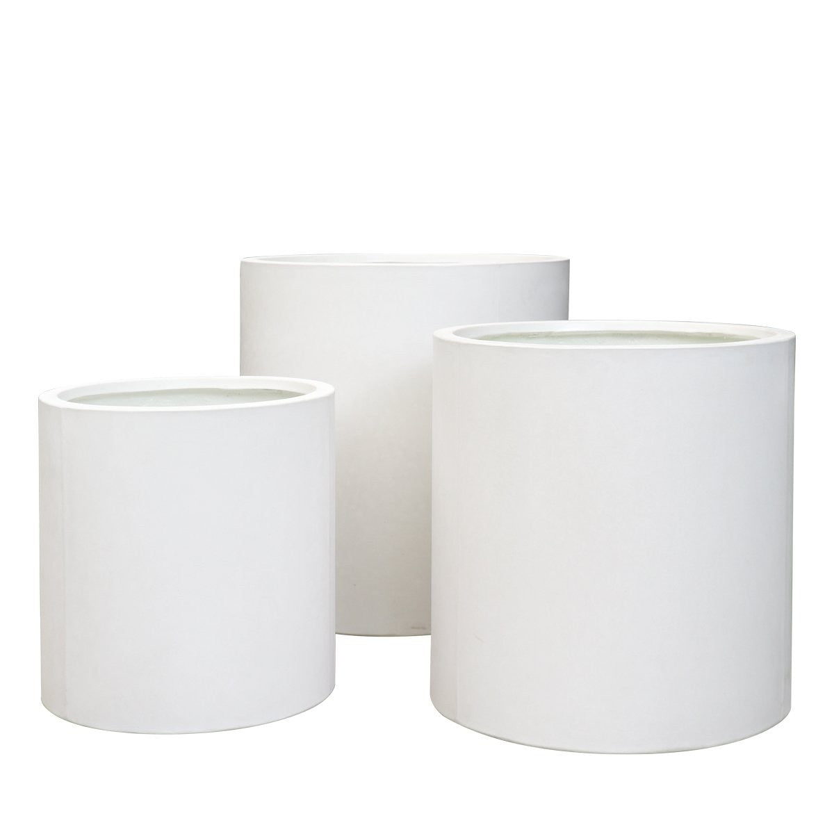 Mikonui Cylinder Planter- White