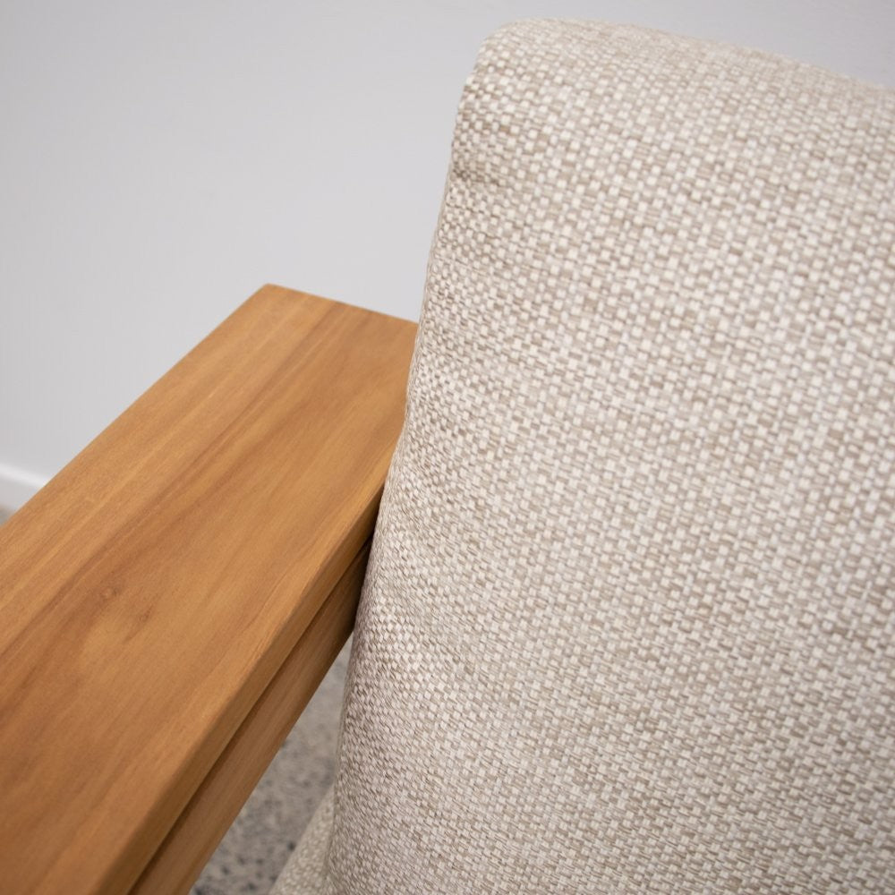 Moby Teak Outdoor 3 Seater Sofa