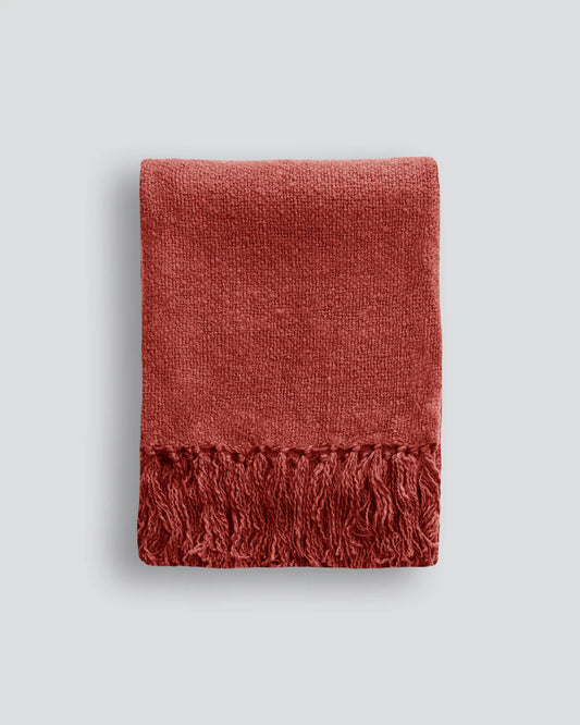 Ollo Serenade Throw- Cranberry