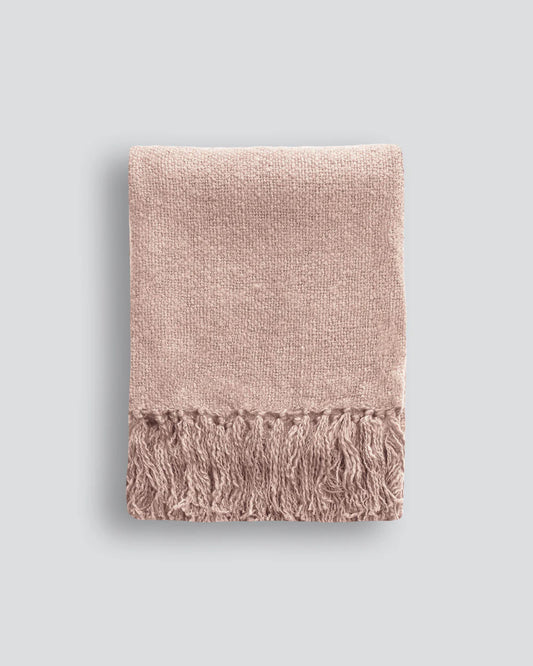 Ollo Serenade Throw- Dusky Rose