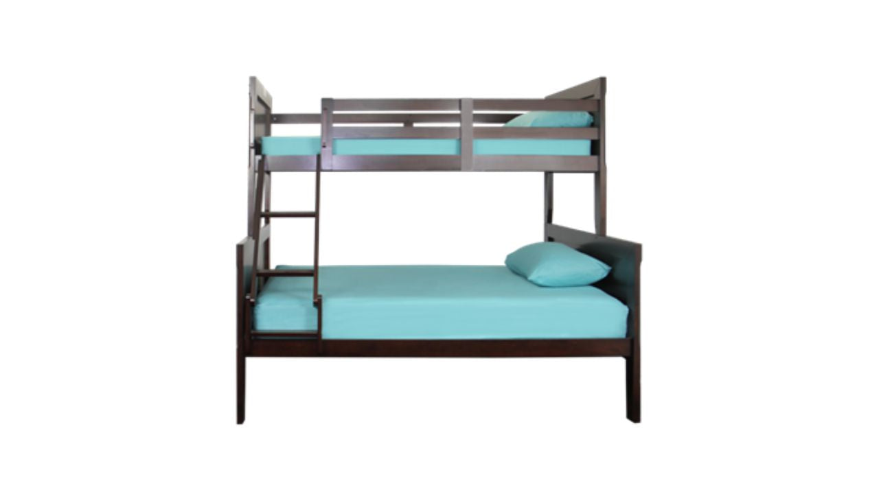 Rover Twin Single Over Double Bunk Bed (Espresso)