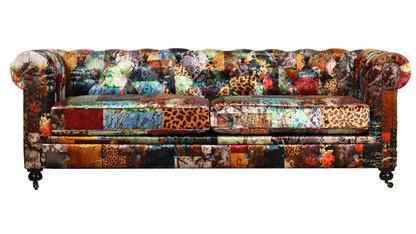 Cheetah Patchwork 3 Seater Sofa