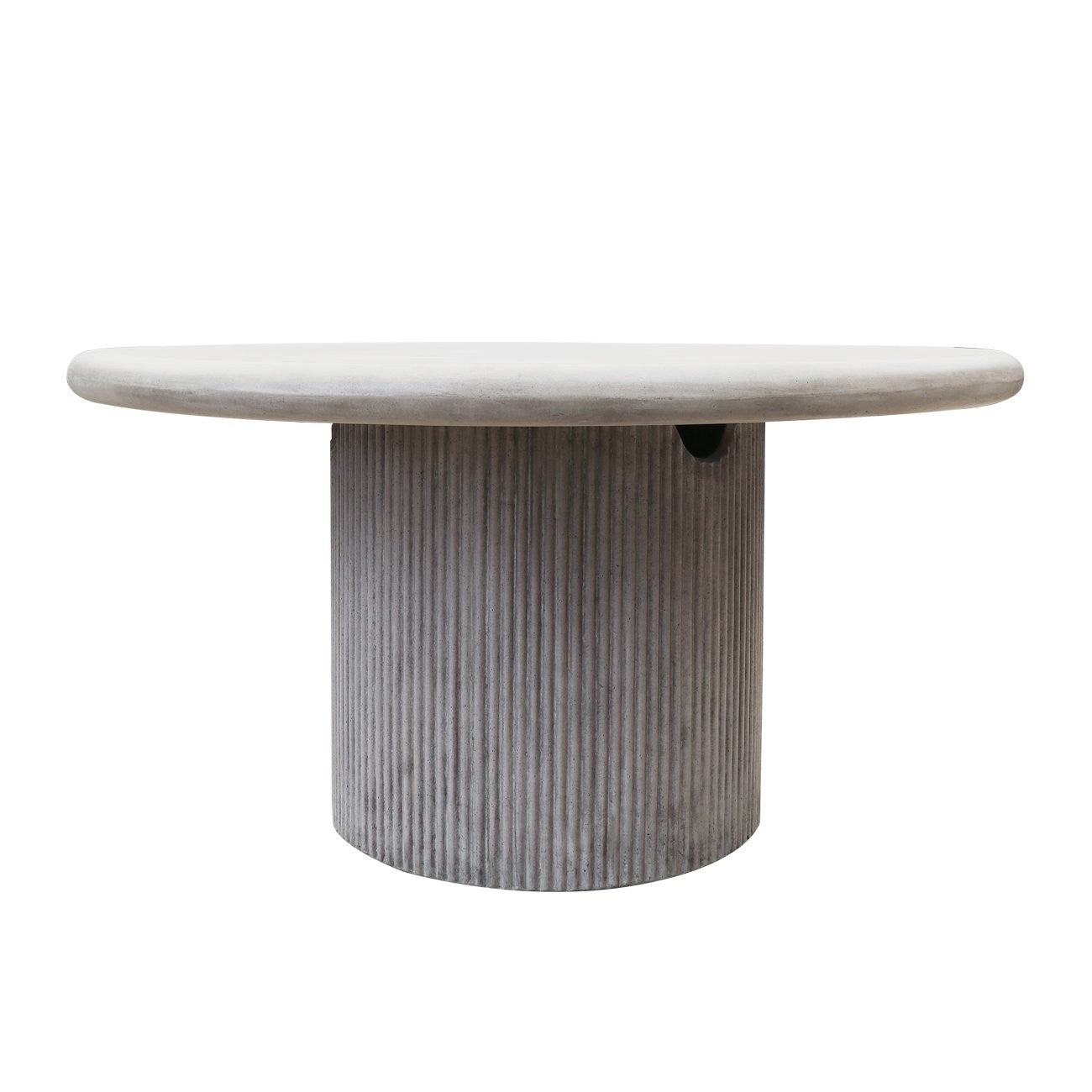 Patras Round Concrete Table Grey-150cm