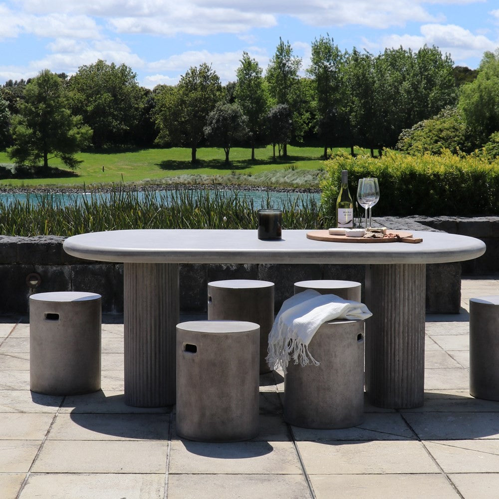 Solona Outdoor Concrete Table Grey- 200cm
