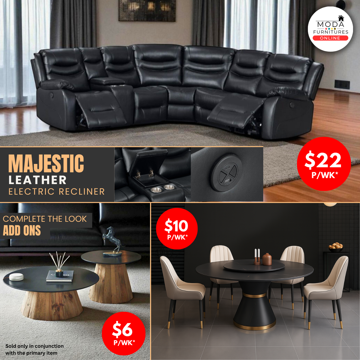 🖤 MAJESTIC RANGE – Luxury. Comfort. Statement Living.