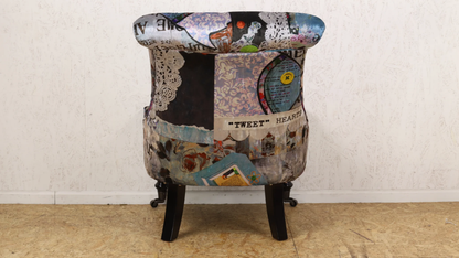 Tweet Patchwork Bedroom Chair