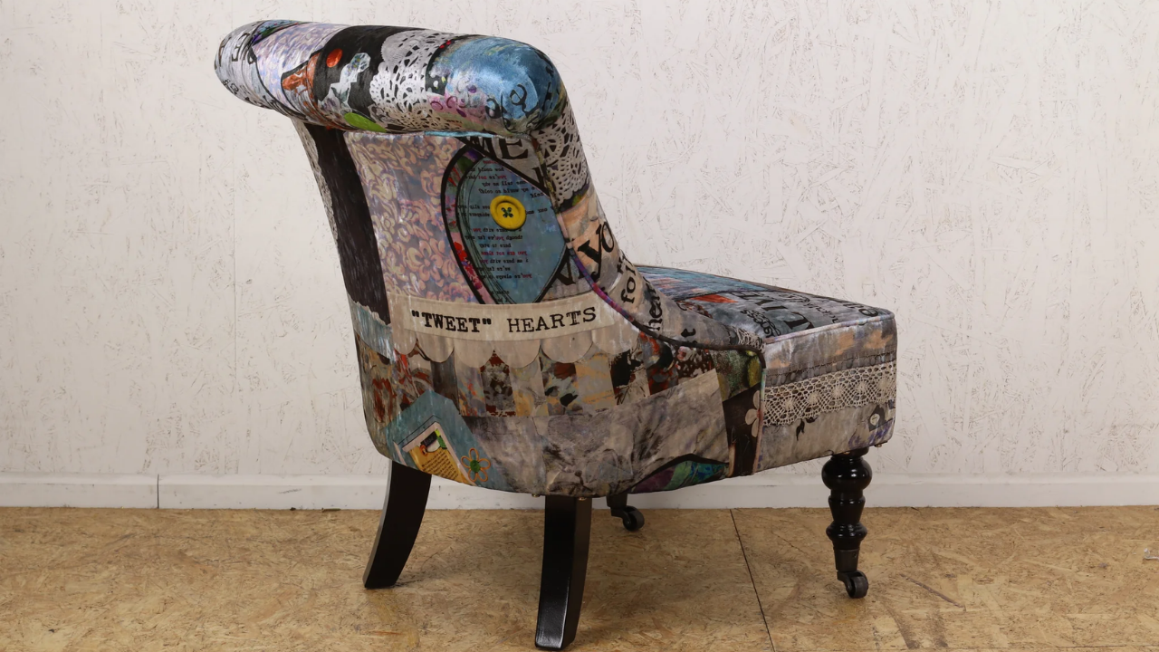 Tweet Patchwork Bedroom Chair