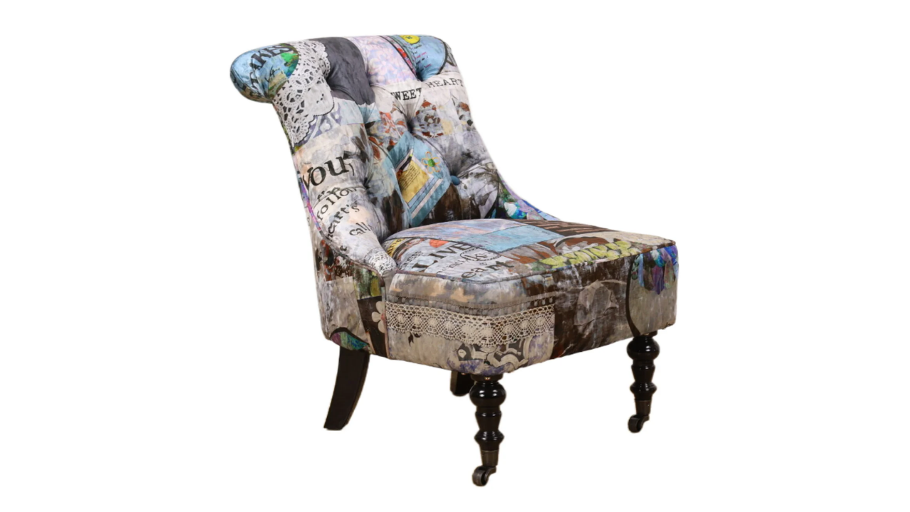 Tweet Patchwork Bedroom Chair