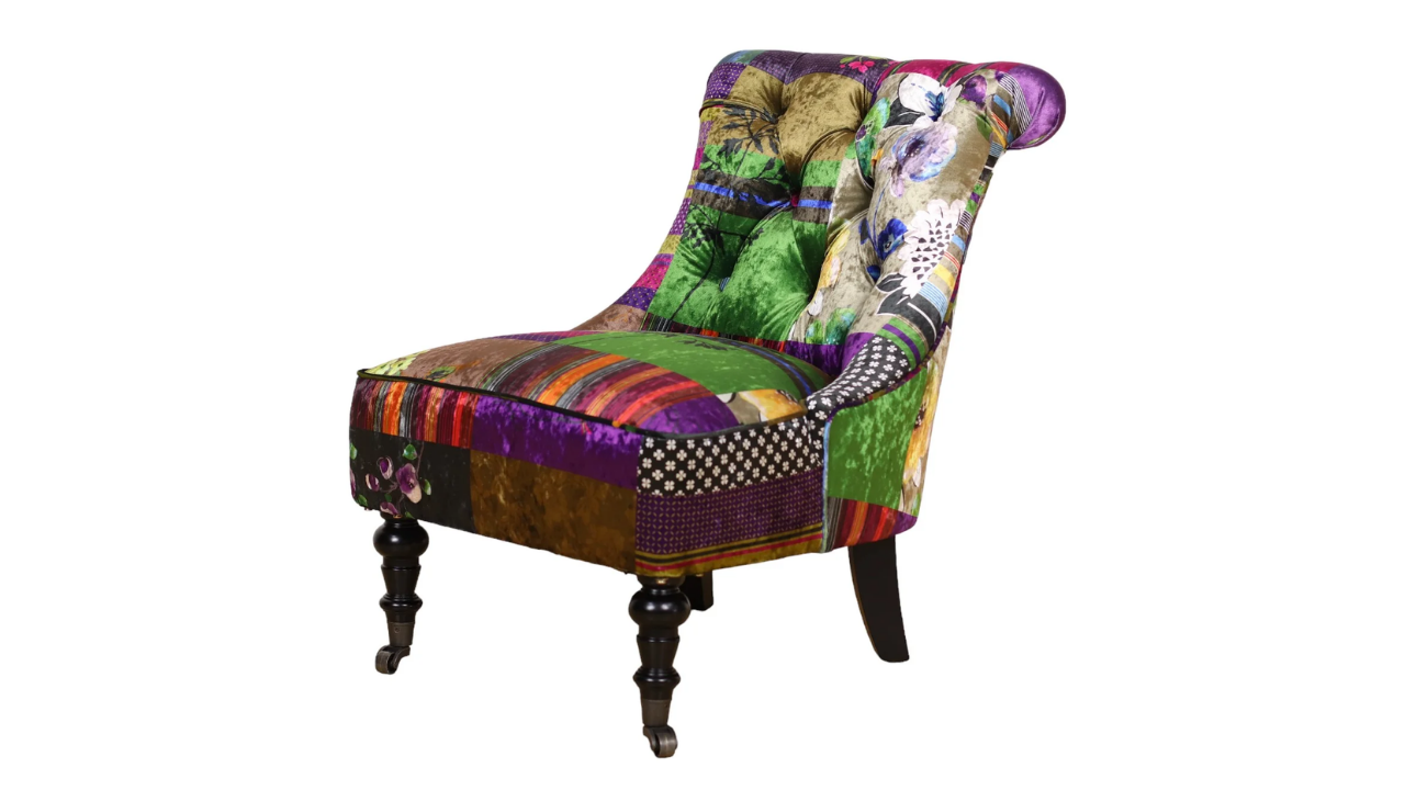 Mosaic Patchwork Bedroom Chair