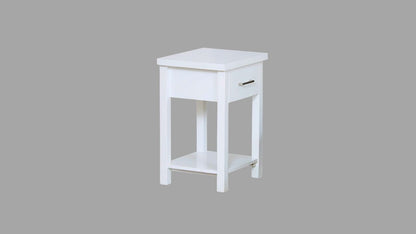 Nordic Bedside 1 Drw (White)
