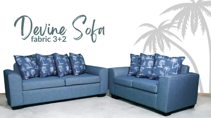 Devine Fabric Sofa 3+2 (NZ Made)