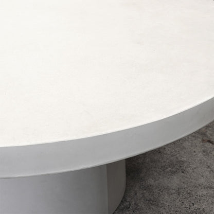 Milazzo Round Concrete Table- White 150cm