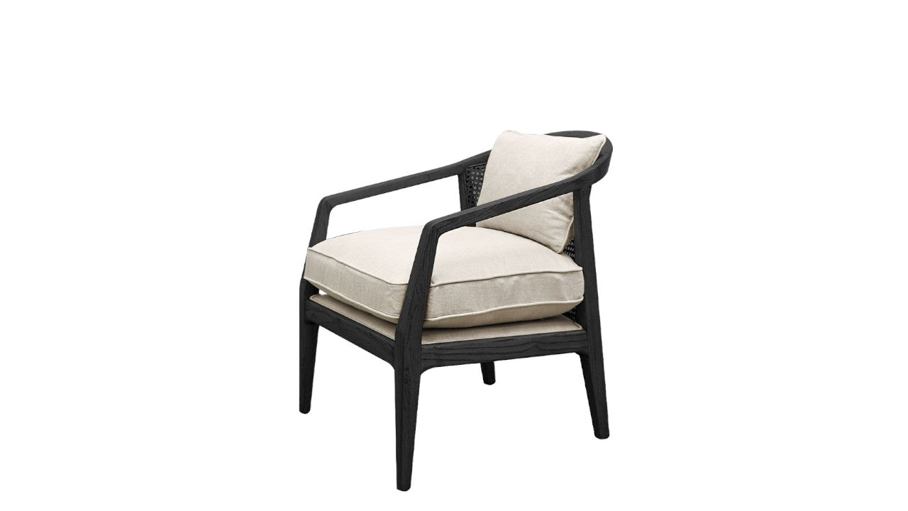 Newport Fabric Armchair - Black