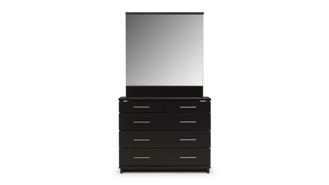 Fox 5 Drawer Dresser with Mirror