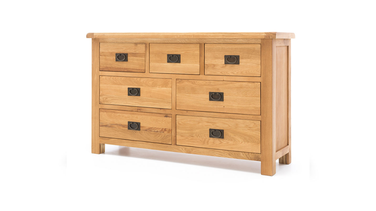 Harvest Oak Dresser (7 Drawer)