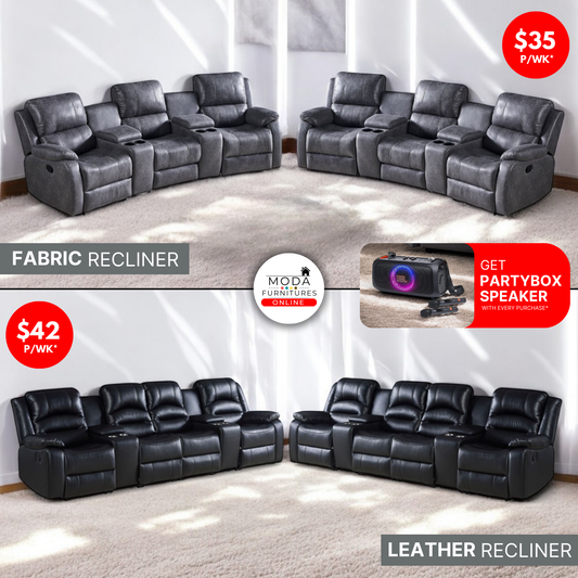 Lounge Suite - Big Corner Recliner