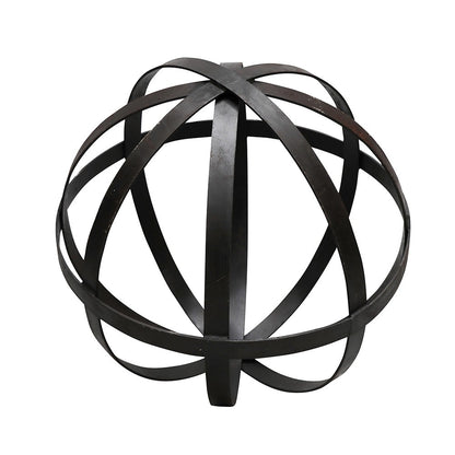 Sahar Iron Sphere Sculpture - 80cm