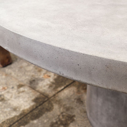 Milazzo Round Concrete Table Grey- 150cm