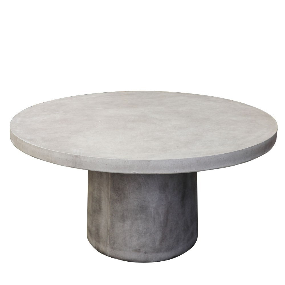 Milazzo Round Concrete Table Grey- 150cm