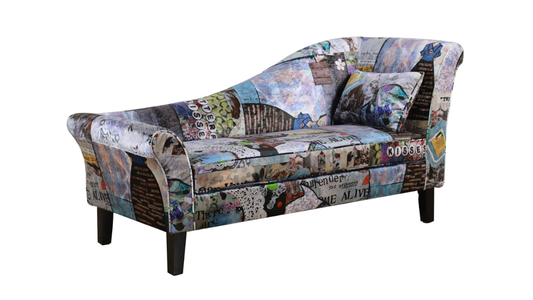 Butterfly Patchwork Chaise Chair