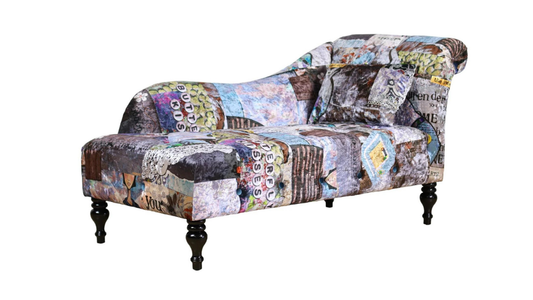 Butterfly Patchwork Chaise Chair