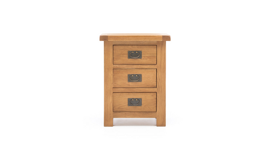 Harvest Oak Bedside (3 Drawers)