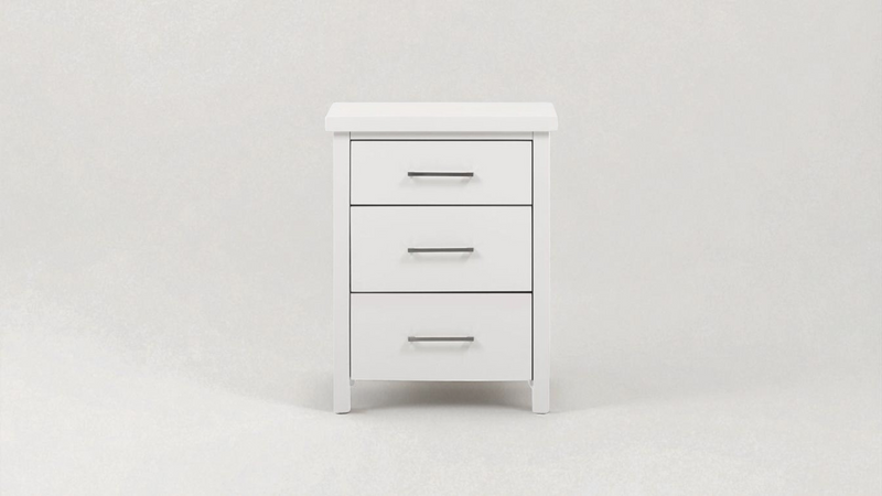 Arctic Bedside 3 Drawer
