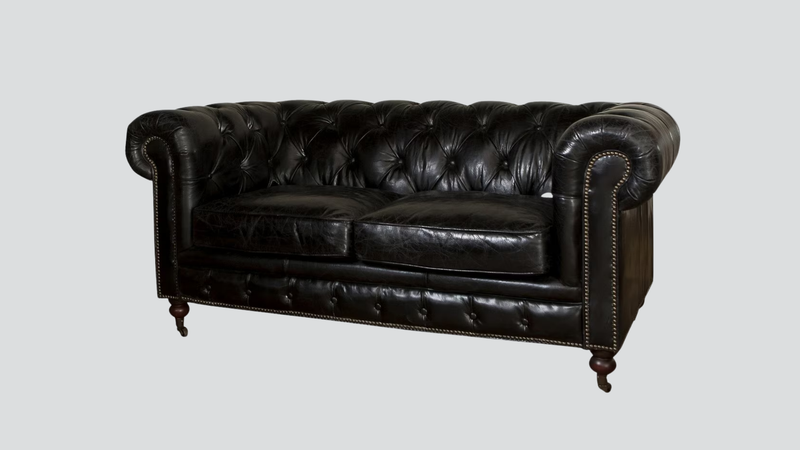 Hampton Court 2 Seater Belon Black