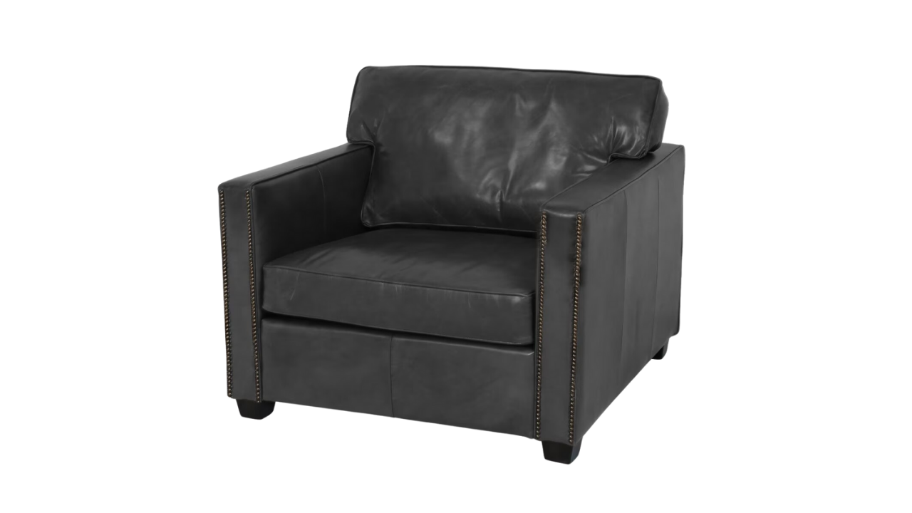 Maddison Square Front Armchair - Belon Black