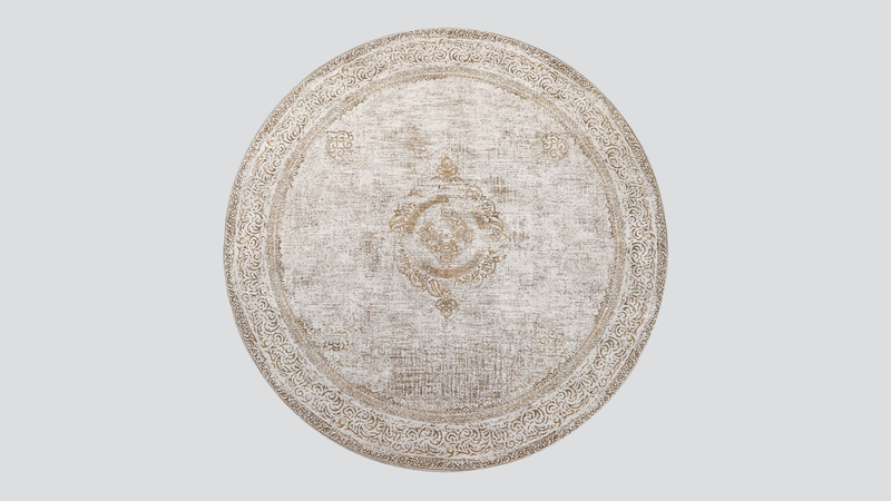 Adonis Rug Divine Honey - 250cm Round - Grey