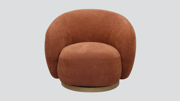 Aran Swivel Chair - Rust