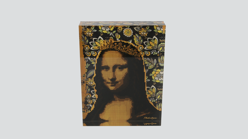 Art Acrylic Block Mona Lisa