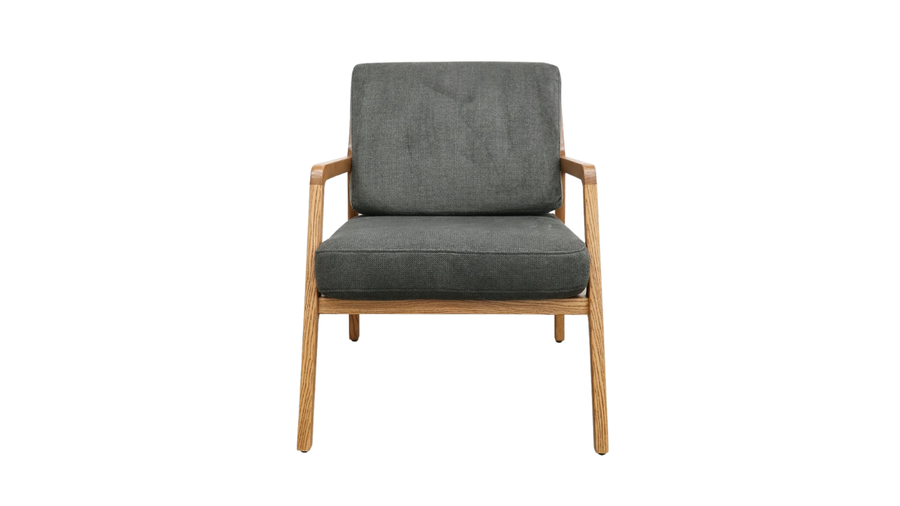 Baker Fabric Armchair - Charcoal