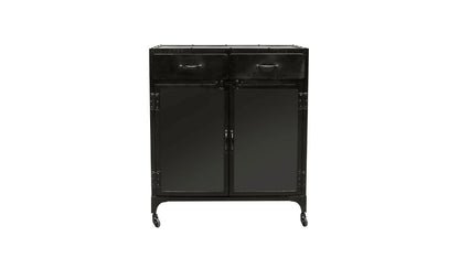 Bank Iron 2 Drawer Display Cabinet