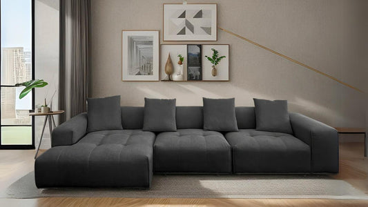 Vixon Sectional Fabric Sofa