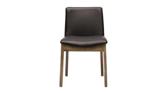 CLIFTON LEATHER DINING CHAIR - BLACK