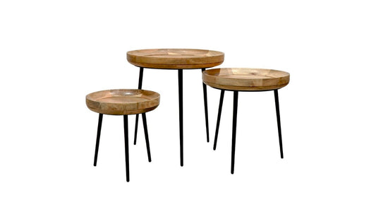 Chandri Round Side Table - Set