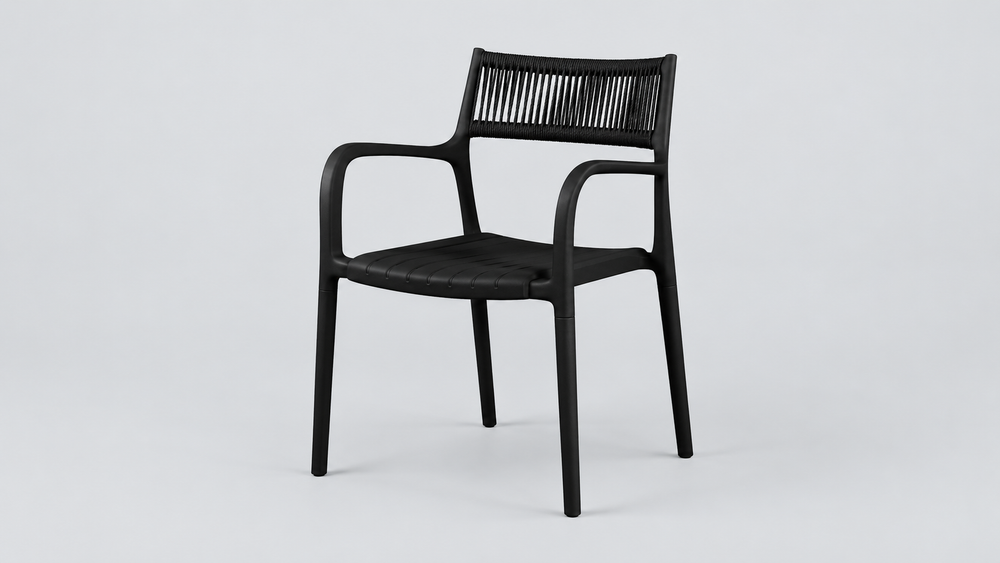 Oleo Outdoor Chair - Black
