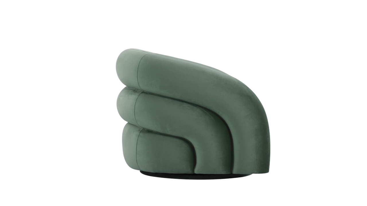 Chicago Armchair (Sage Velvet)