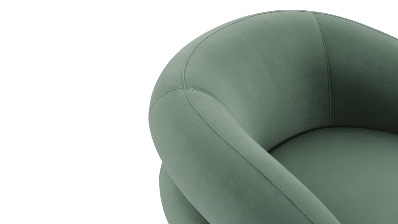 Chicago Armchair (Sage Velvet)