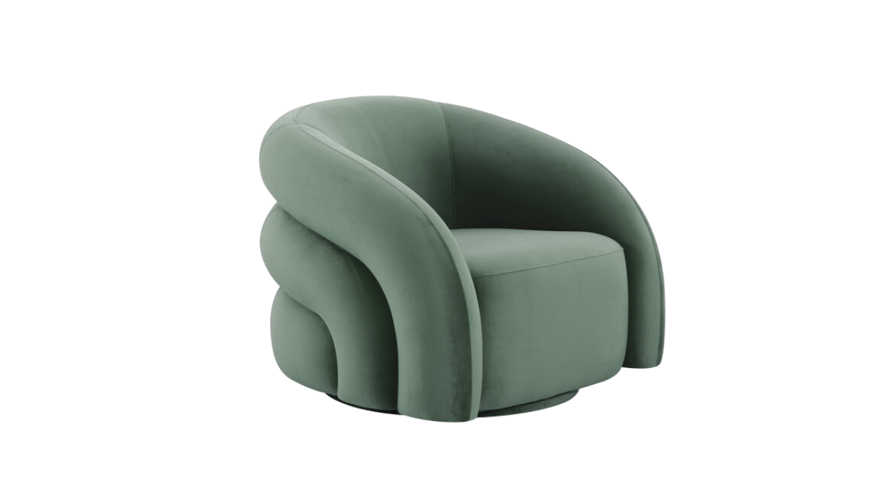 Chicago Armchair (Sage Velvet)