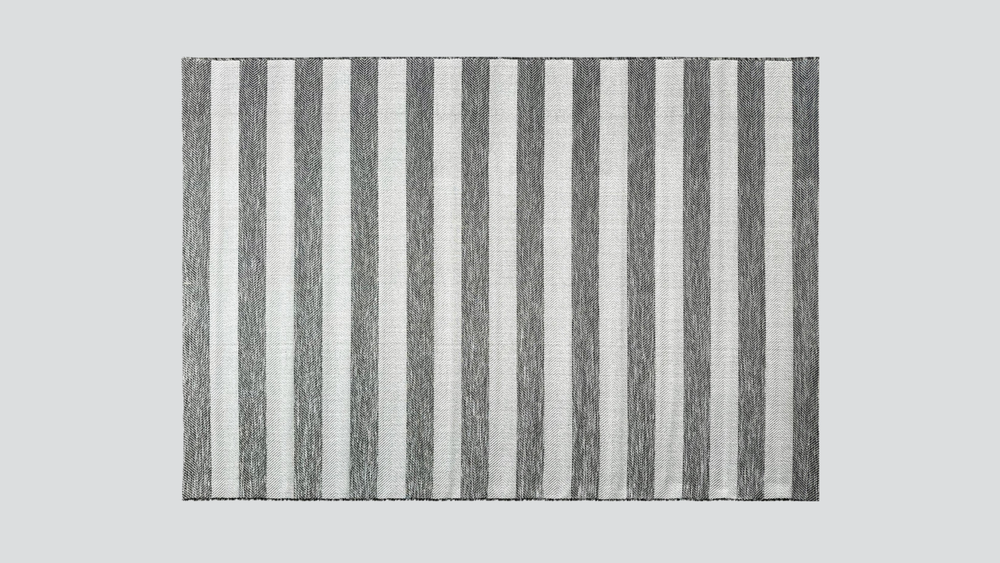 Coast Outdoor Stripe Charcoal Rug