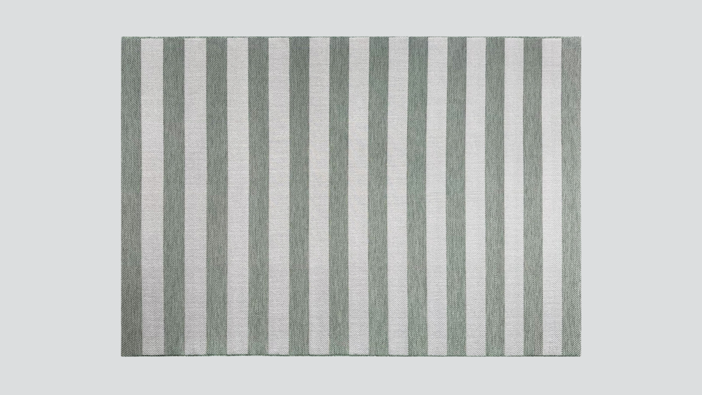 Coast Outdoor Stripe Green Rug