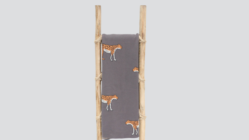 Cotton Throw Leopard 125×150