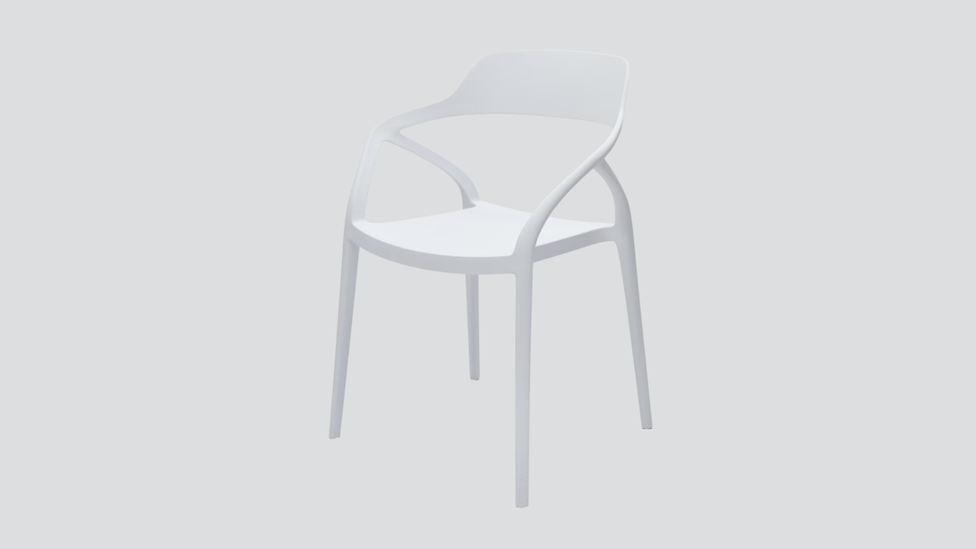 Appolo Pp Dining Chair - White | MODA Furnitures NZ