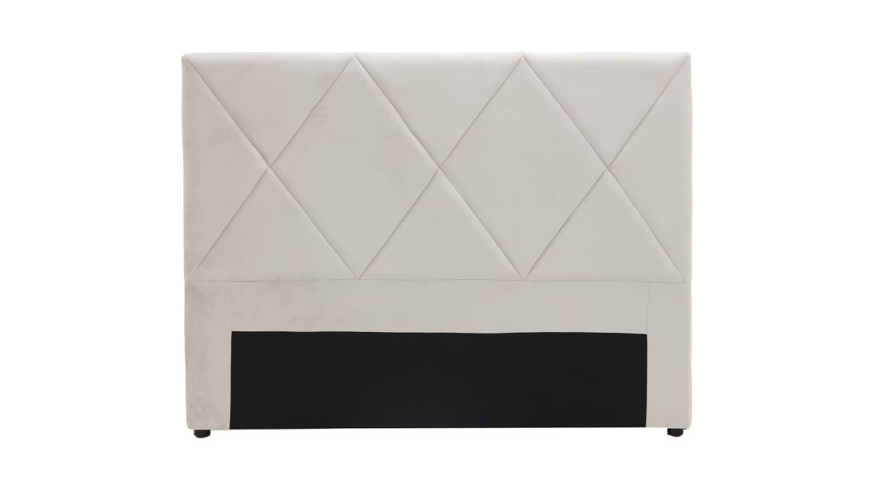 Metro Diamond Stitch Headboard (Velvet Taupe)