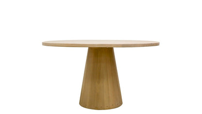 FLORIDA OAK ROUND DINING TABLE - CONE