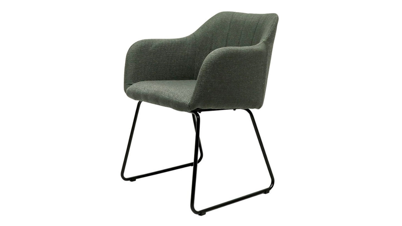 Folio Fabric Dining Chair- Green