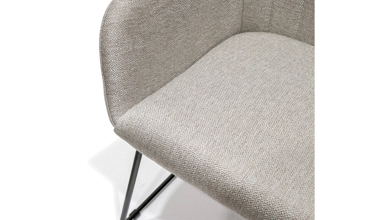 Folio Fabric Dining Chair- Grey